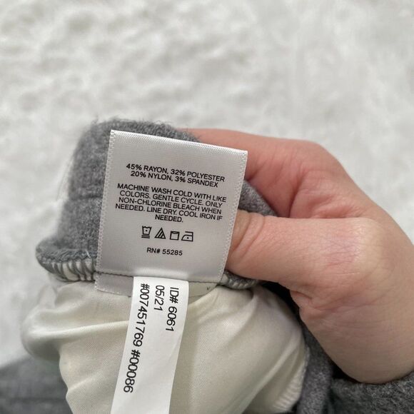 Women Express Skinny Dress Pants in Medium Gray Extra Small - Picture 8 of 10